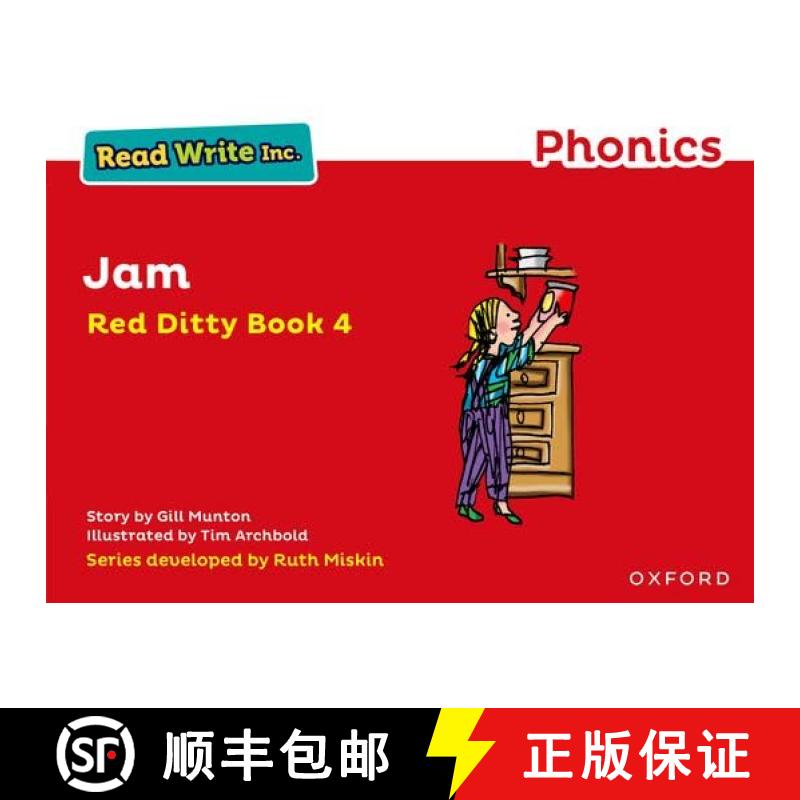 【2-3周达】Read Write Inc. Phonics: Jam (Red Ditty Book 4) [9780198371229]