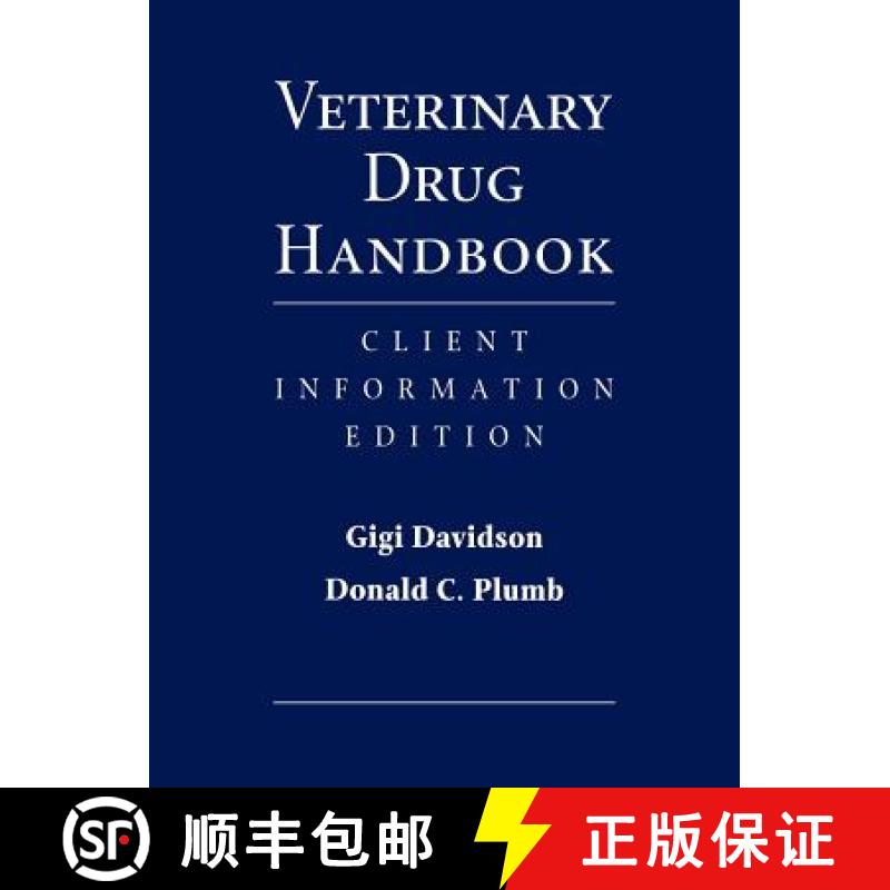 【2-3周达】Veterinary Drug Handbook: Client Information Edition [Wiley动物医学] [9780813817835]