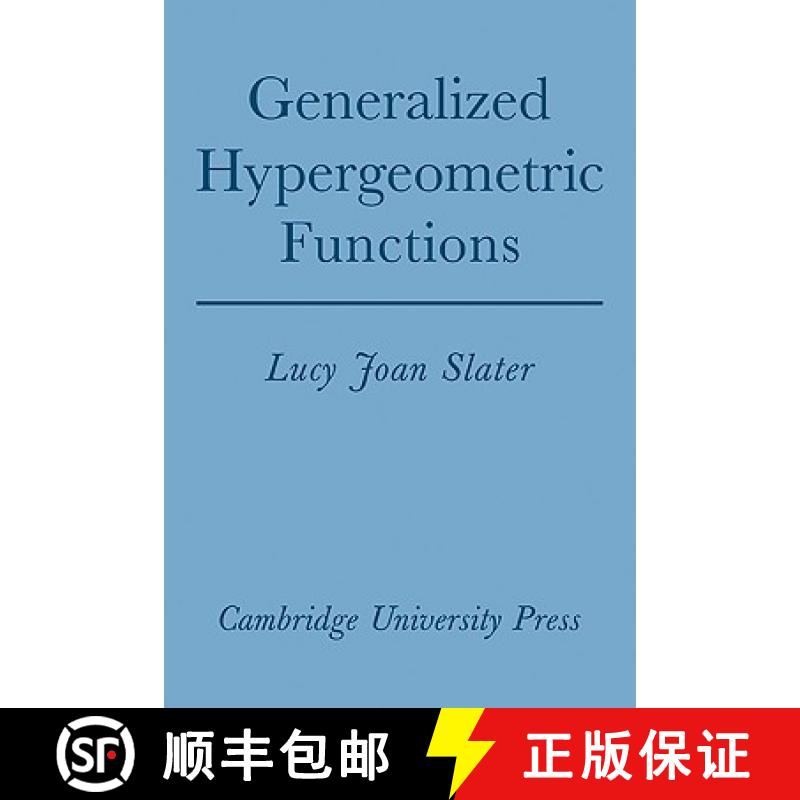 【3-4周达】Generalized Hypergeometric Functions [9780521090612]