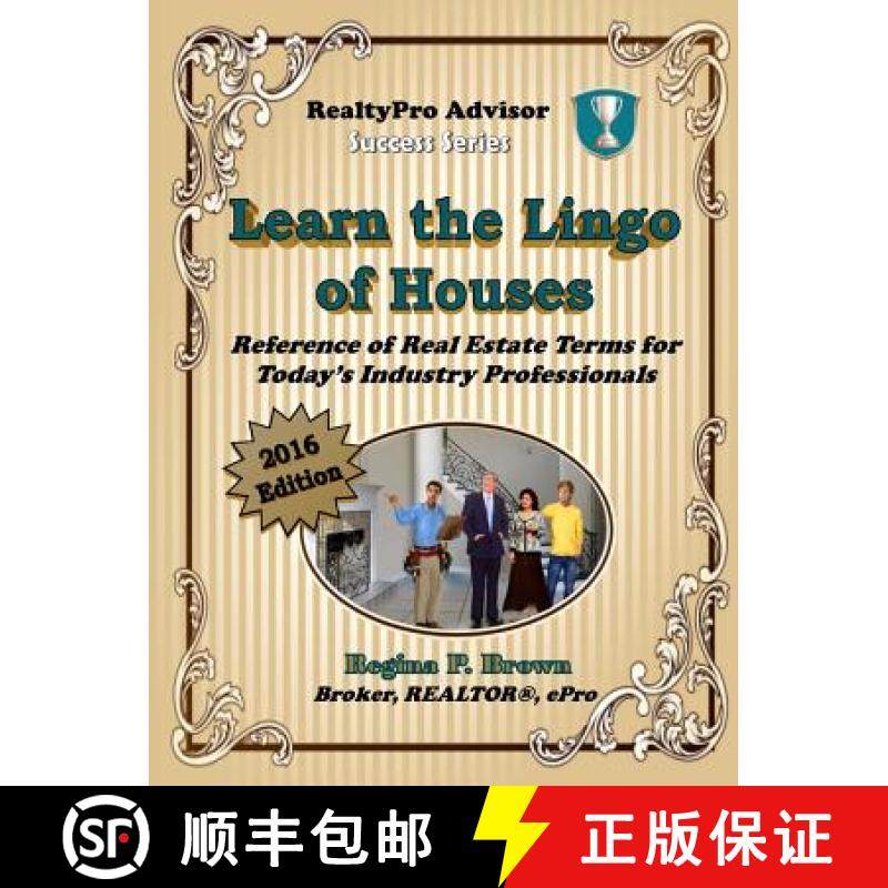 【3-4周达】Learn the Lingo of Houses 2016 (paperback) [9781625460110]