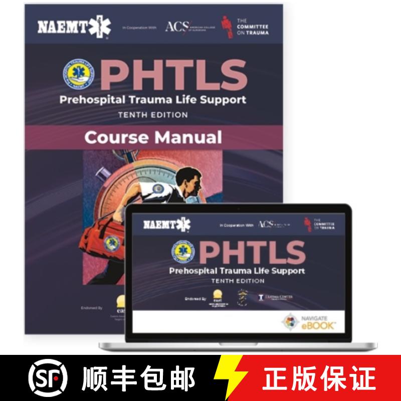 【2-3周达】Phtls: Prehospital Trauma Life Support (Ebook) with Course Manual (Print) [9781284272291]