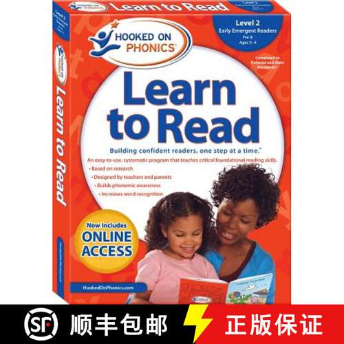 Hooked on Phonics Learn to Read - Level 2, Volume 2: Early Emergent Readers (Pre-K Ages 3-4) [9781940384115]