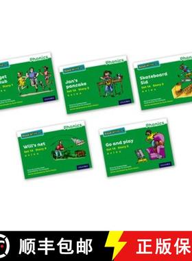 【3-4周达】Read Write Inc. Phonics: Green Set 1A Storybooks Mixed Pack of 5 [9780198371410]