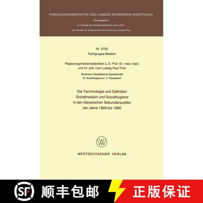 【3-4周达】Die Terminologie und Definition Sozialmedizin und Sozialhygiene in den literarischen Sekun... [9783531027258]