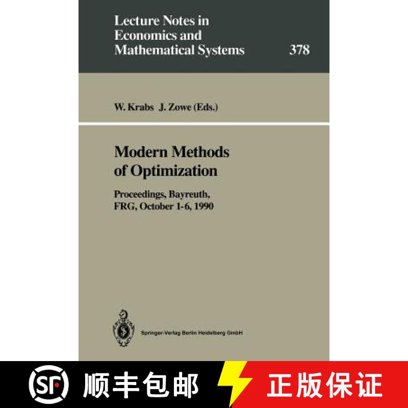 【3-4周达】Modern Methods of Optimization: Proceedings of the Summer School Modern Methods of Optimiz... [9783540551393]