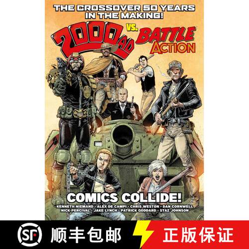 【3-4周达】2000 AD Vs Battle Action: Comics Collide! [9781837861897]