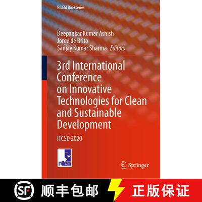 【3-4周达】3rd International Conference on Innovative Technologies for Clean and Sustainable Developm... [9783030514846]