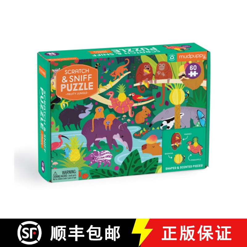 【2-3周达】Fruity Jungle 60 Piece Scratch and Sniff Puzzle [9780735375277]