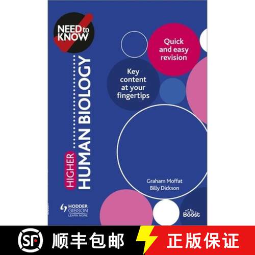 【3-4周达】Need to Know: Higher Human Biology [9781510451162]