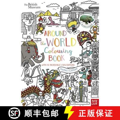 【3-4周达】British Museum: Around the World Colouring Book [9781788000000]