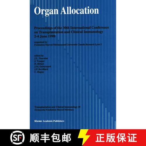 【3-4周达】Organ Allocation : Proceedings of the 30th Conference on Transplantation and Clinical Immu... [9789401060912]