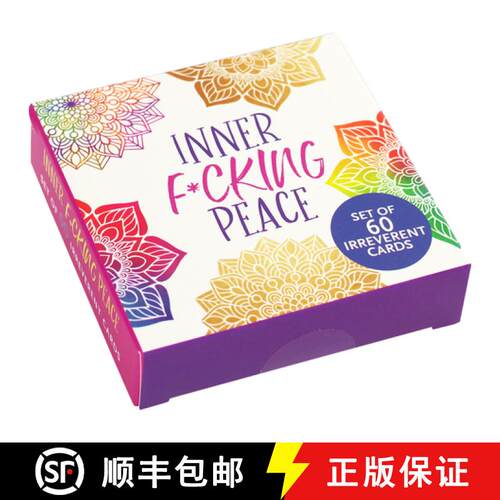【3-4周达】Inner F*cking Peace Motivational Cards (60 Pack) [9781441334466]