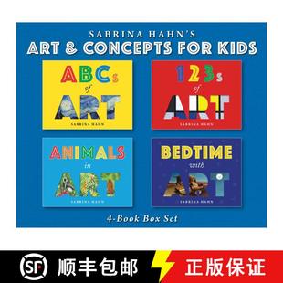 【3-4周达】Sabrina Hahn's Art & Concepts for Kids 4-Book Box Set: ABCs of Art, 123s of Art, Animals i... [9781510762107]