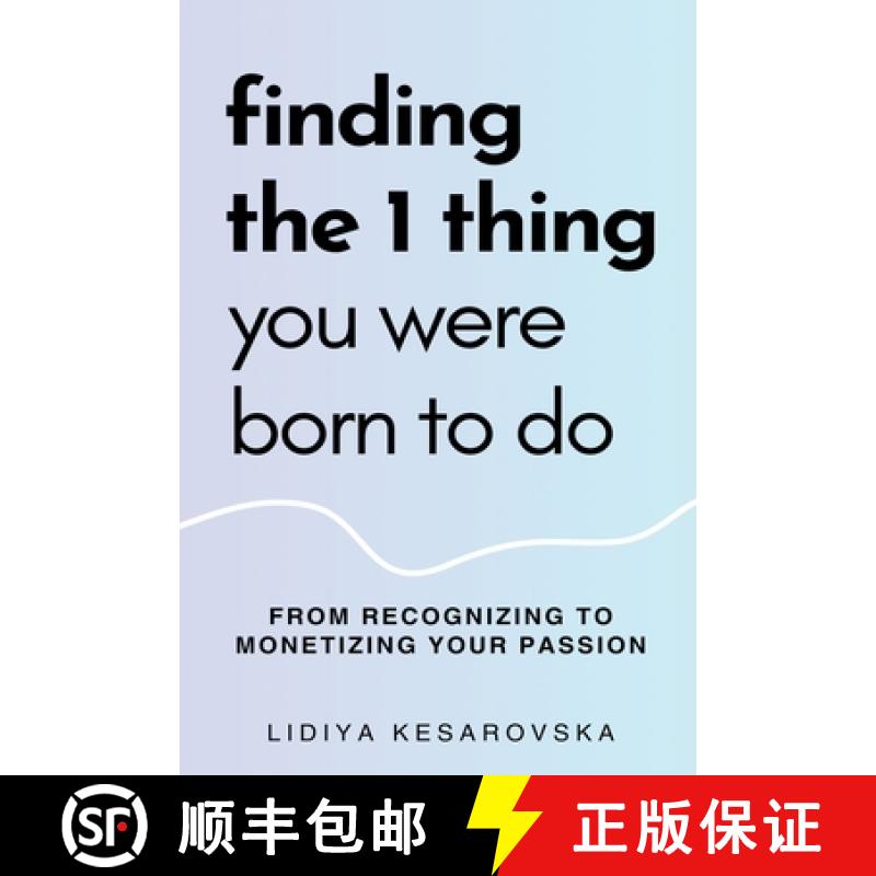 【3-4周达】Finding The 1 Thing You Were Born to Do [9798215448472]