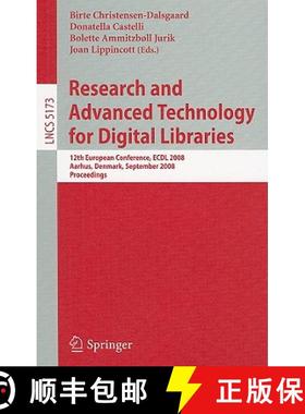 预订 Research and Advanced Technology for Digital Libraries: 12th European Conference, ECDL 2008, Aar... [9783540875987]