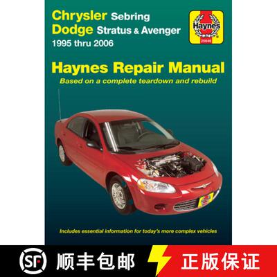 【3-4周达】Chrysler Sebring, Dodge Stratus & Avenger 1995 Thru 2006 Haynes Repair Manual [9781620920015]