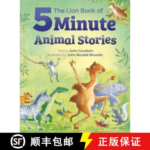 【3-4周达】精装 The Lion Book of Five–Minute Animal Stories [9781915748478]