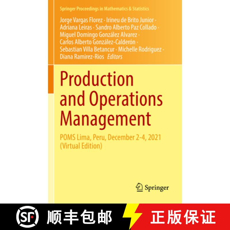 【3-4周达】Production and Operations Management : POMS Lima, Peru, December 2-4, 2021 (Virtual Edition) [9783031068645]
