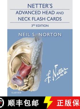【3-4周达】Netter's Advanced Head and Neck Flash Cards [9780323442794]