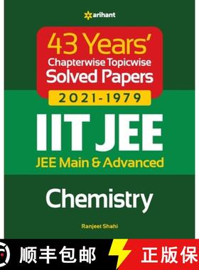【3-4周达】43 Years  Chapterwise Topicwise Solved Papers (2021-1979) IIT JEE Chemistry [9789325796140]
