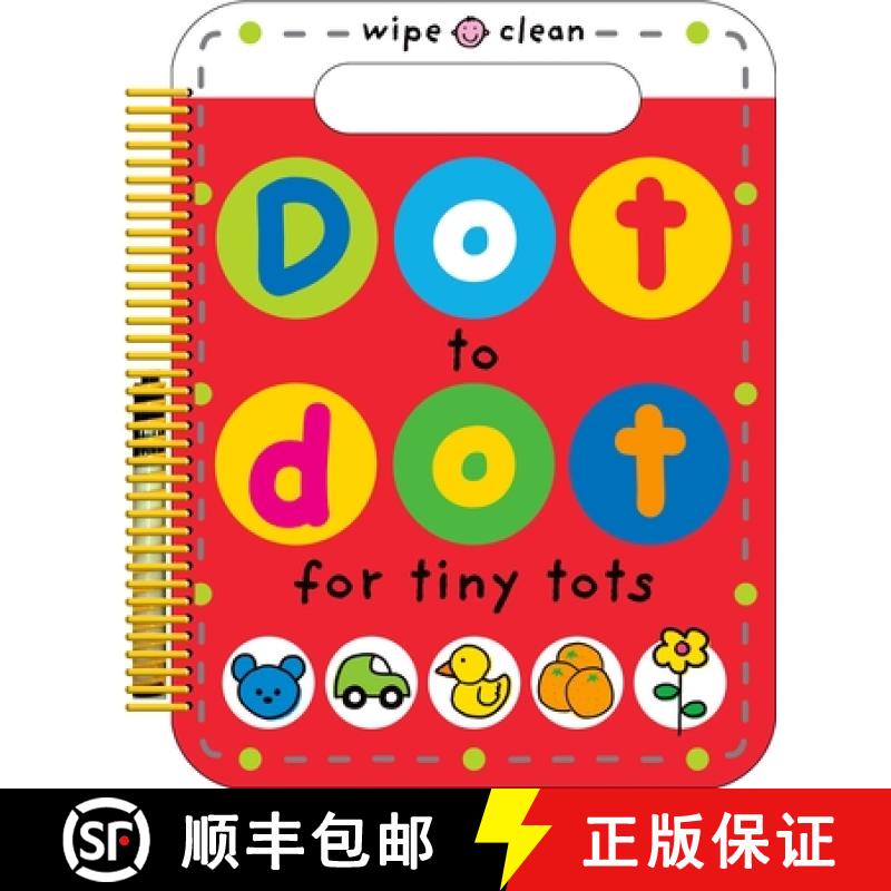 【3-4周达】Dot to Dot for Tiny Tots Wipe Clean Activity Book [9780312517724]