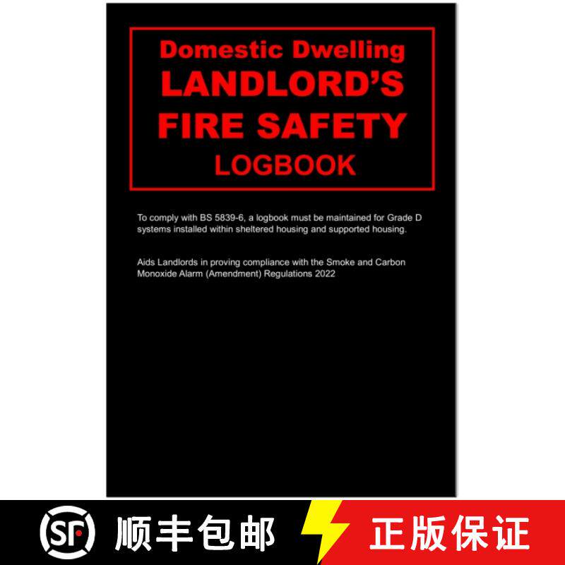 【3-4周达】Landlords Domestic Dwelling Fire Safety Logbook [9781803524399]