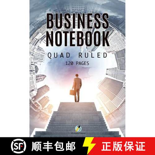【3-4周达】Business Notebook Quad Ruled 120 Pages [9781541966307]