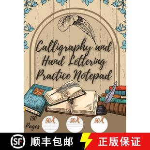 and Practice Calligraphy Slanted 9785545399116 with Hand 4周达 150 Beginner Lettering Angle... Pages