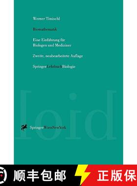 【3-4周达】Biomathematik: Eine Einf Hrung Fur Biologen Und Mediziner (2. Neubearb. Aufl. 1995) (2. Au... [9783211827512]