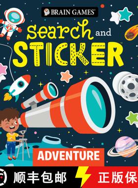 预订 Brain Games - Search and Sticker: Adventure (for Kids Ages 3-6) [9781639387366]