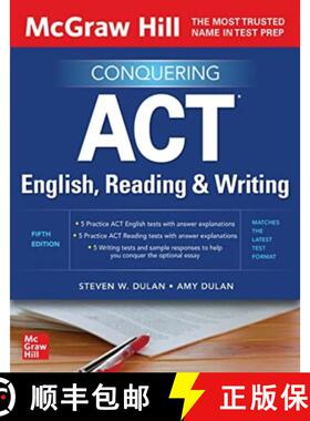 【3-4周达】McGraw Hill's Conquering ACT English, Reading, and Writing, Fifth Edition [9781265141417]
