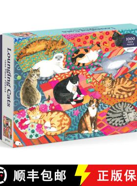 【3-4周达】Lounging Cats 1000 Piece Puzzle [9780735382510]