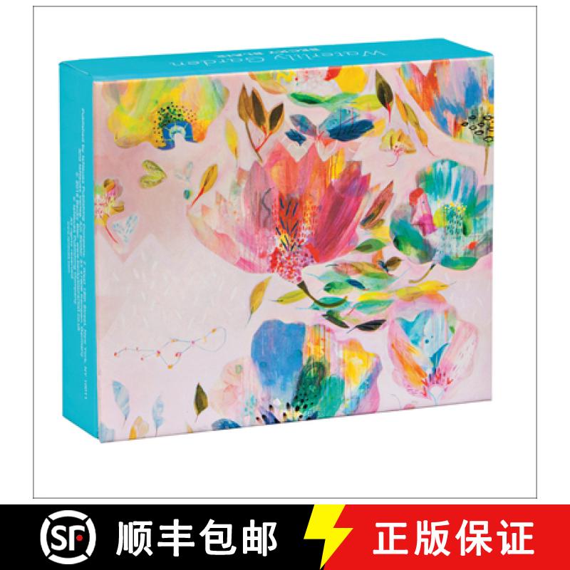 【3-4周达】Waterlily Garden QuickNotes: Our Standard Size Set of 20 Notecards in a Box with Magnetic ... [9781623256067]
