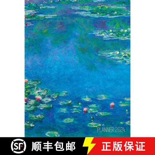 【3-4周达】Claude Monet Daily Planner 2024: Water Lilies Painting | Artistic French Impressionism Art... [9781970177985]