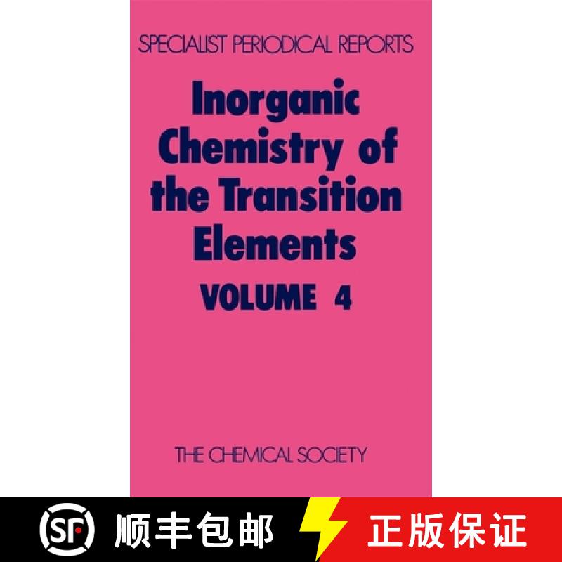【3-4周达】Inorganic Chemistry of the Transition Elements : Volume 4 [9780851865300]