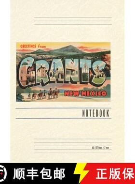 【3-4周达】Vintage Lined Notebook Greetings from Grants, New Mexico [9798385436972]