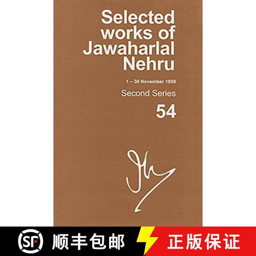 预订 精装 Selected Works of Jawaharlal Nehru (1-30 November 1959): Second series, Vol. 54 [9780199451296]
