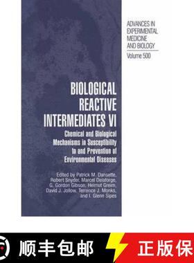 【3-4周达】Biological Reactive Intermediates VI: Chemical and Biological Mechanisms in Susceptibility... [9780306466595]