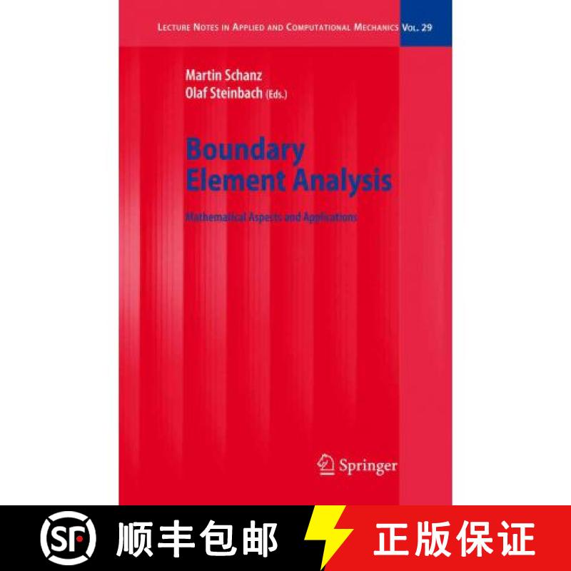 【3-4周达】Boundary Element Analysis: Mathematical Aspects and Applications [9783642079993]