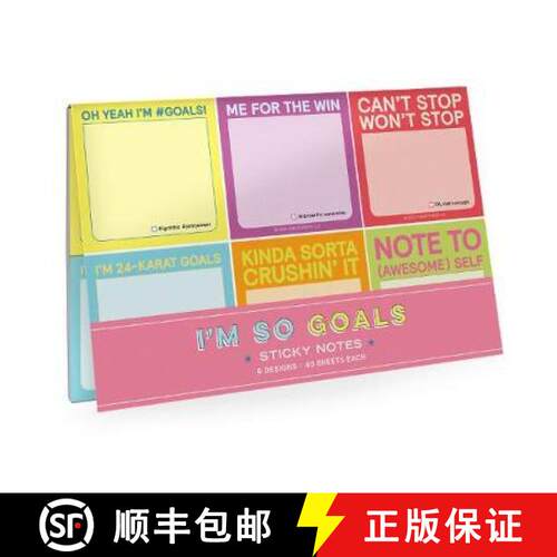 【3-4周达】Knock Knock I’m So Goals Sticky Packet [9781683493181]