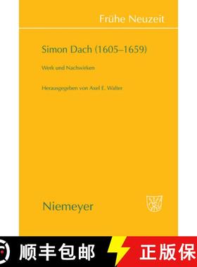 预订 Simon Dach (1605-1659): Werk Und Nachwirken [9783484366268]