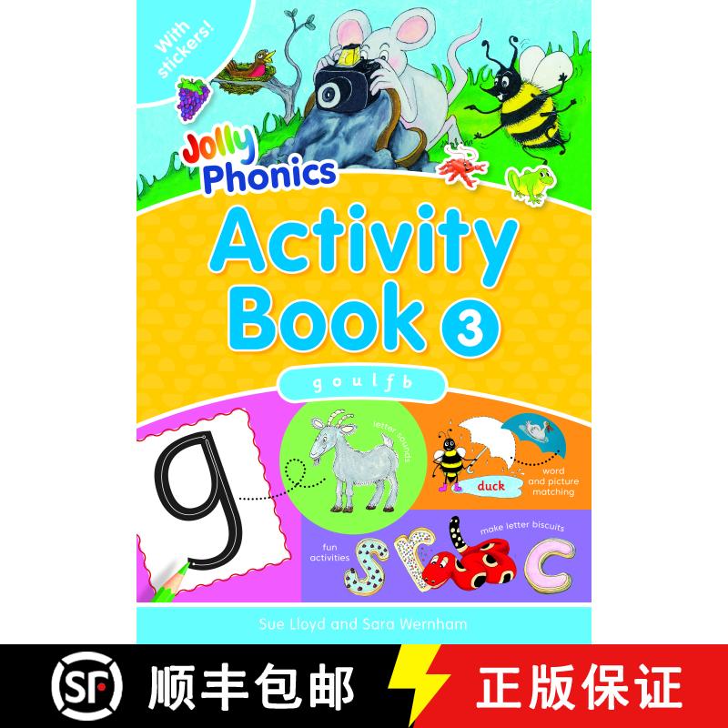 【3-4周达】Jolly Phonics Activity Book 3 : in Precursive Letters (British English edition) [9781844141555]