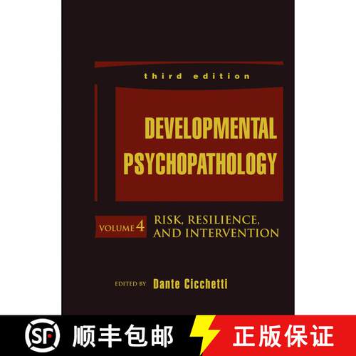 【3-4周达】精装 Developmental Psychopathology, 3Rd Edition Volume Four: Risk, Resilience, And Interve... [9781118120934]