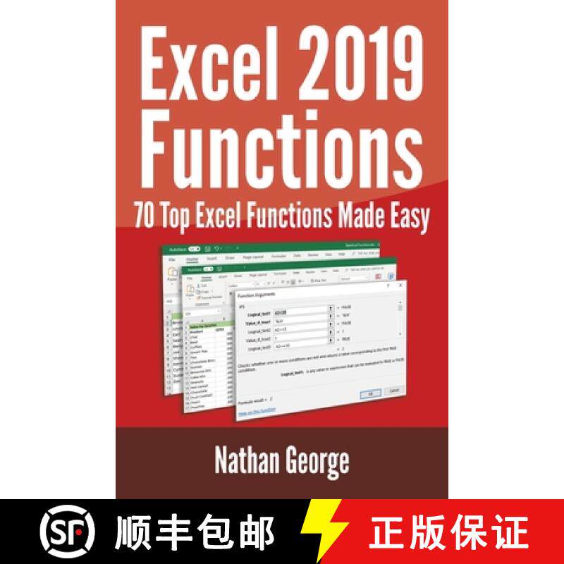 【3-4周达】Excel 2019 Functions: 70 Top Excel Functions Made Easy [9781916211322]
