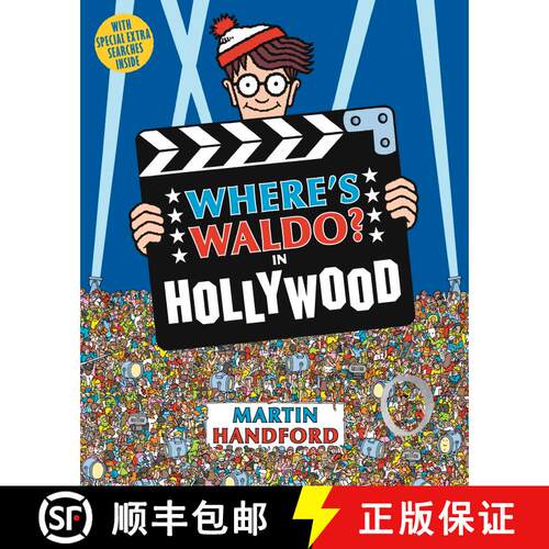 【3-4周达】Where's Waldo? In Hollywood: (A Hidden Object Activity Book with Search & Find Puzzles and... [9781536213065]