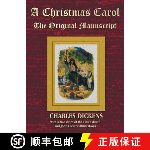 【3-4周达】精装 A Christmas Carol - The Original Manuscript in Original Size - With Original Illustra... [9781781393901]