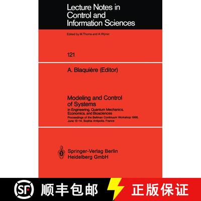 【3-4周达】Modeling and Control of Systems in Engineering, Quantum Mechanics, Economics and Bioscienc... [9783540507901]