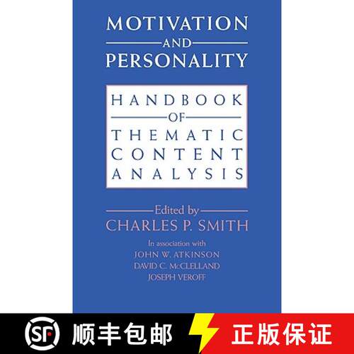 【3-4周达】Motivation and Personality: Handbook of Thematic Content Analysis [9780521089739]