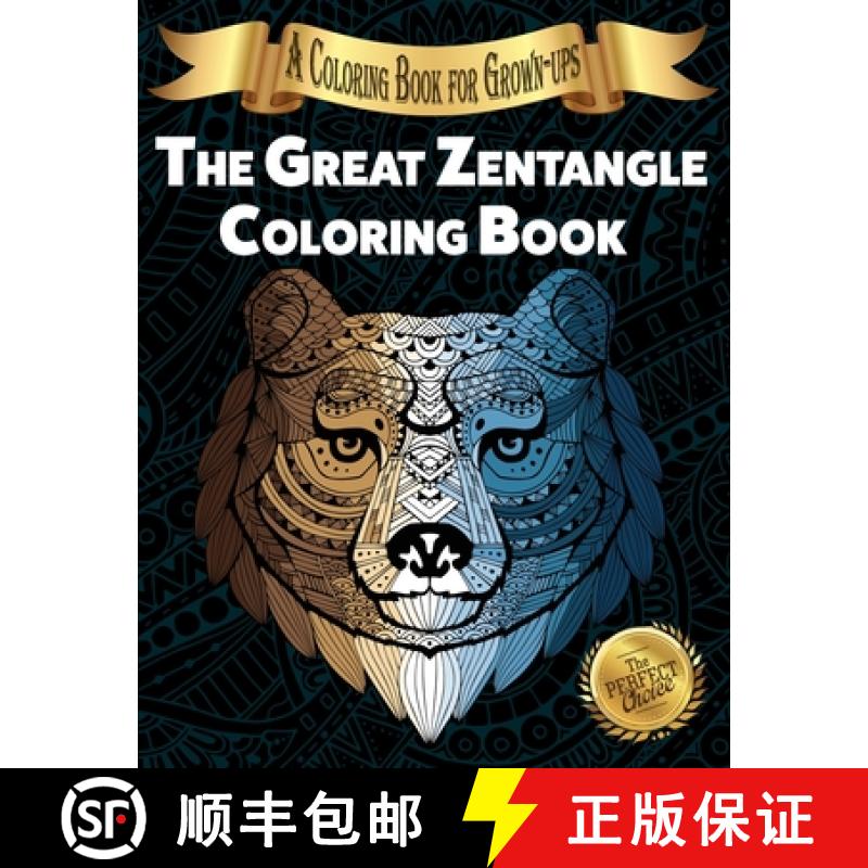 【3-4周达】The Great Zentangle Coloring Book: A Coloring Book for Grown-ups [9781989842362]