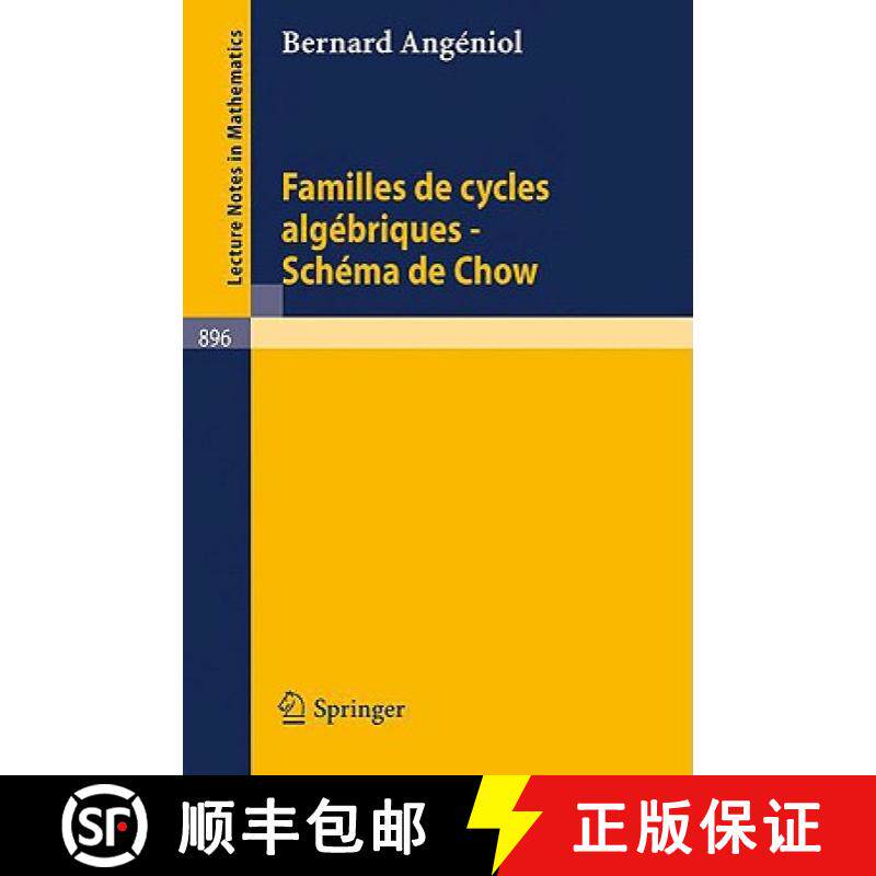 【3-4周达】Familles de Cycles Algebriques - Schema de Chow [9783540111696]